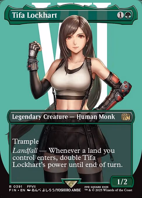 Tifa Lockhart trading card