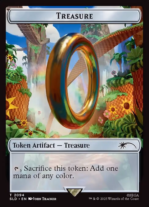Treasure trading card