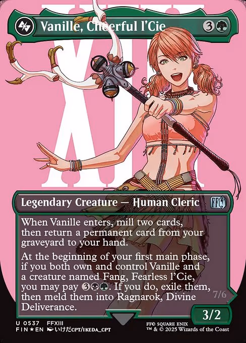 Vanille, Cheerful l'Cie trading card