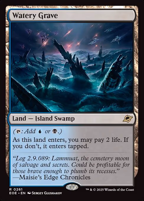 Watery Grave trading card