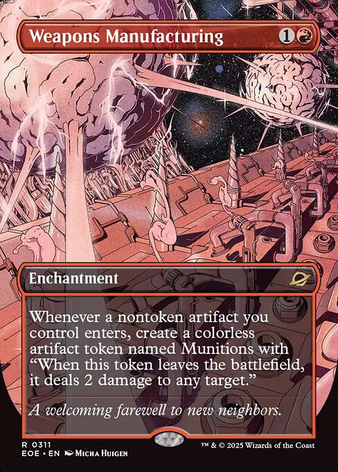 Weapons Manufacturing trading card